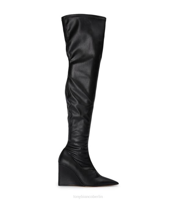 Stiefel mit Absatz| de Tony Bianco Frauen Doja lange Stiefel schwarze Venezia 4624570